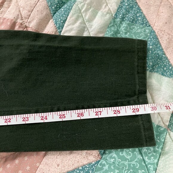 Vintage Dixie Blues Jeans Womens Green High Rise Tapered Leg 90s - Picture 7 of 7